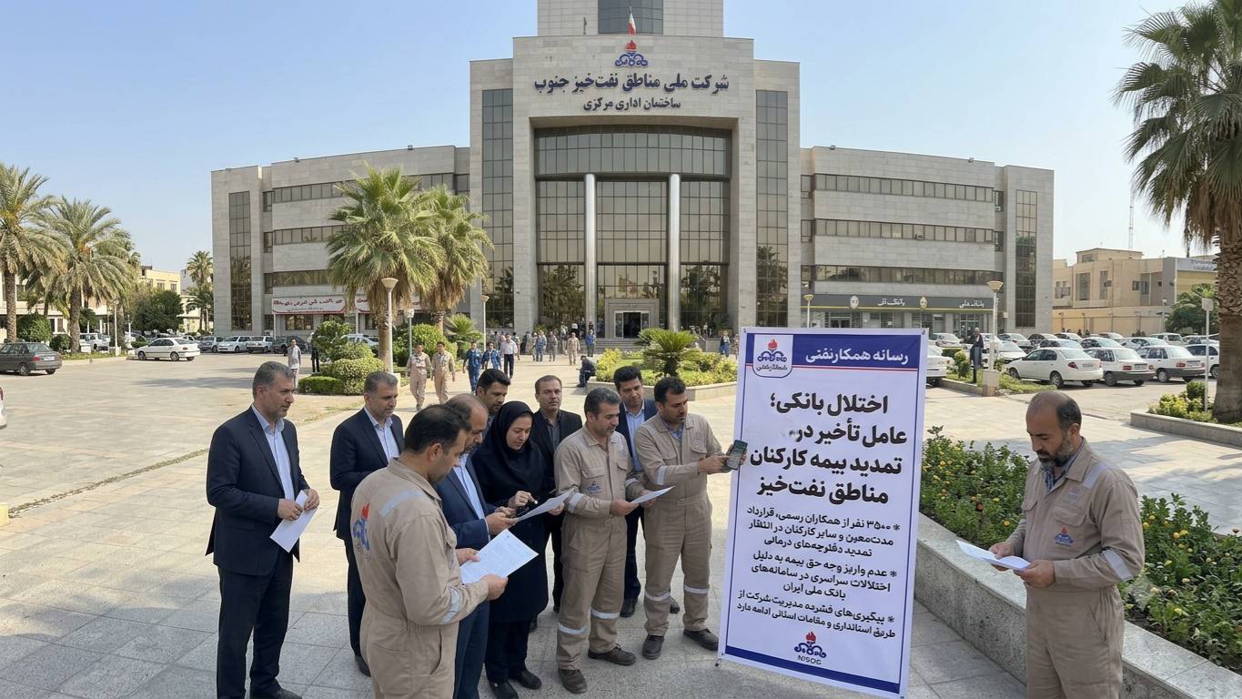 اختلال بانکی؛ عدم همکاری تامین اجتماعی؛ عامل تاخیر  در تمدید بیمه تامین اجتماعی  کارکنان غیررسمی مناطق نفتخیز 
