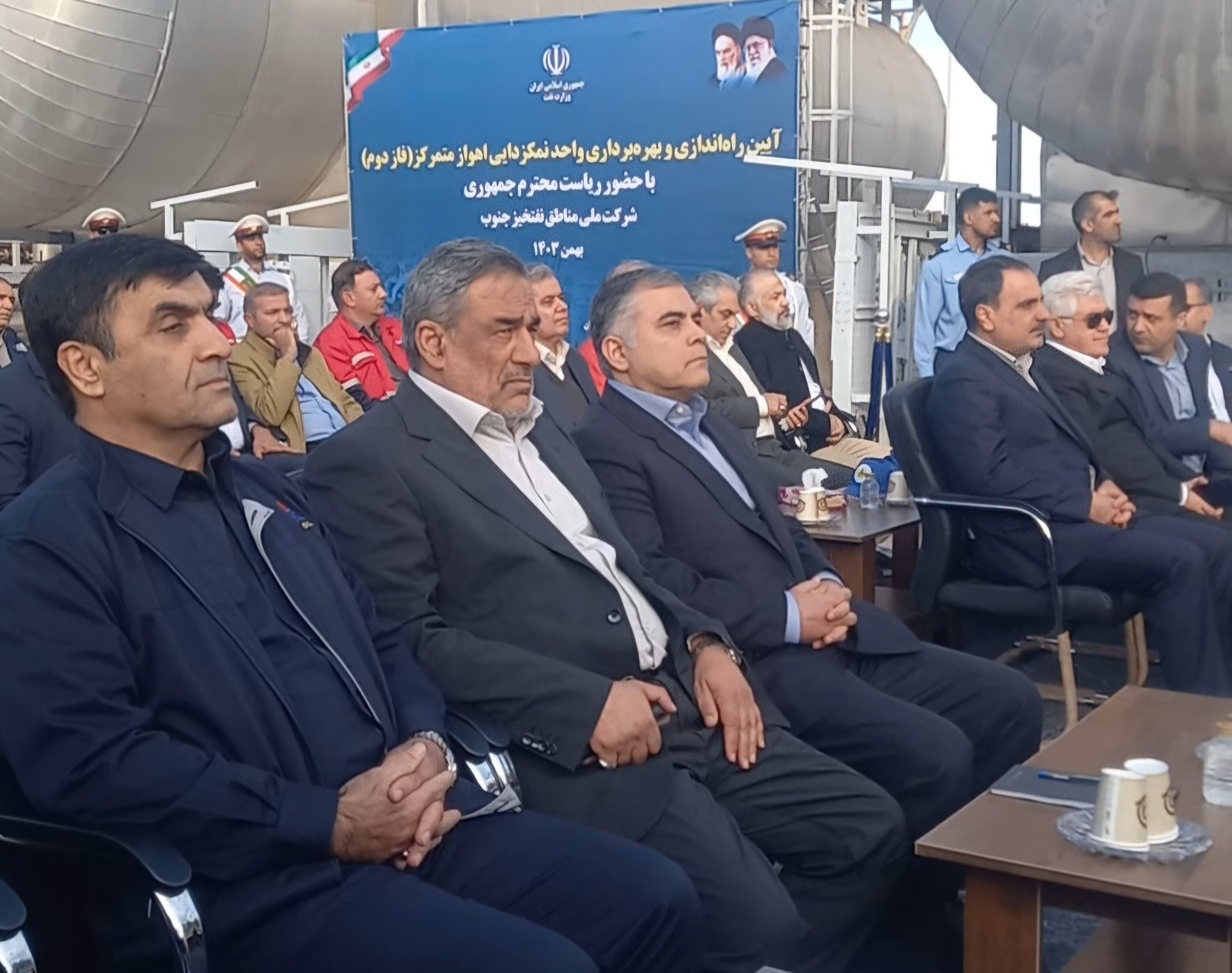 با فرمان رئیس‌جمهور فاز ۲ واحد نمک‌زدایی اهواز متمرکز به بهره‌برداری رسید